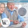 Handheld Magnifying Glass with Light 2 Pieces of 3X and 6X Credit Card Magnifiers with Light