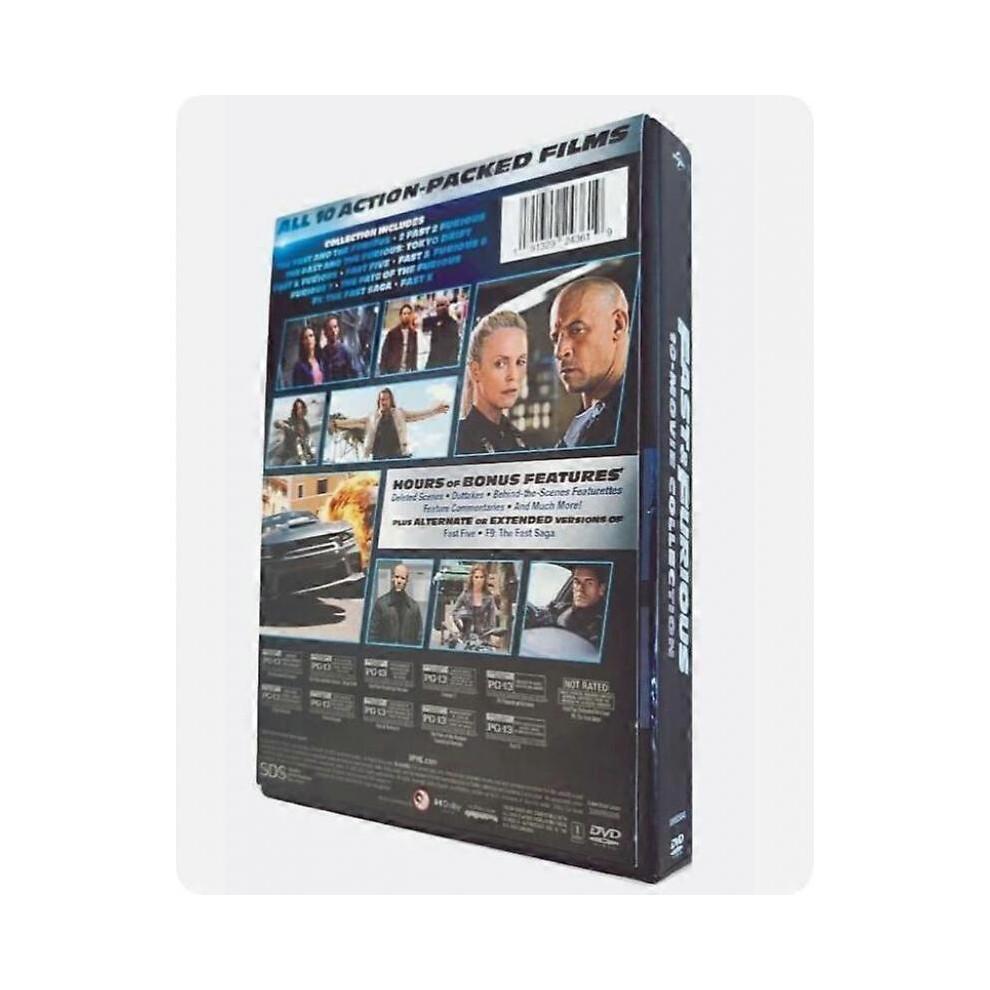FAST & FURIOUS MOVIE COLLECTION 1-10 DVD 11-DISC NEW BOX SET english version