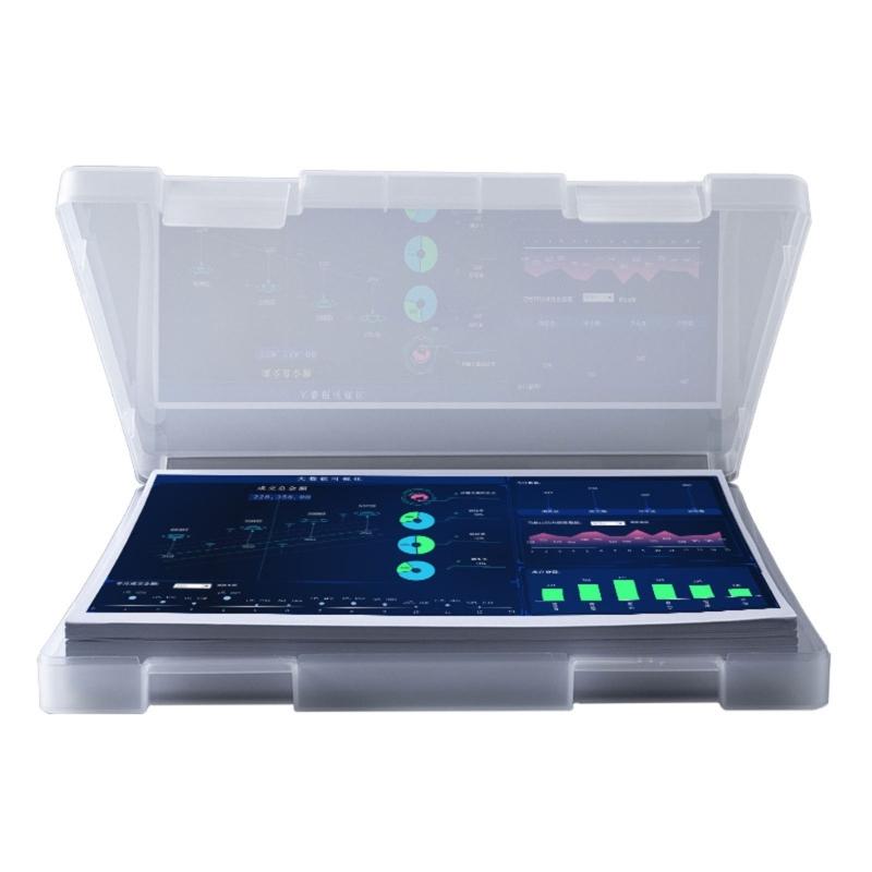 Portable A4 File Box Office Document Storage for Case Portable Project for Case A4 Paper Organizer for Office Travel 12.