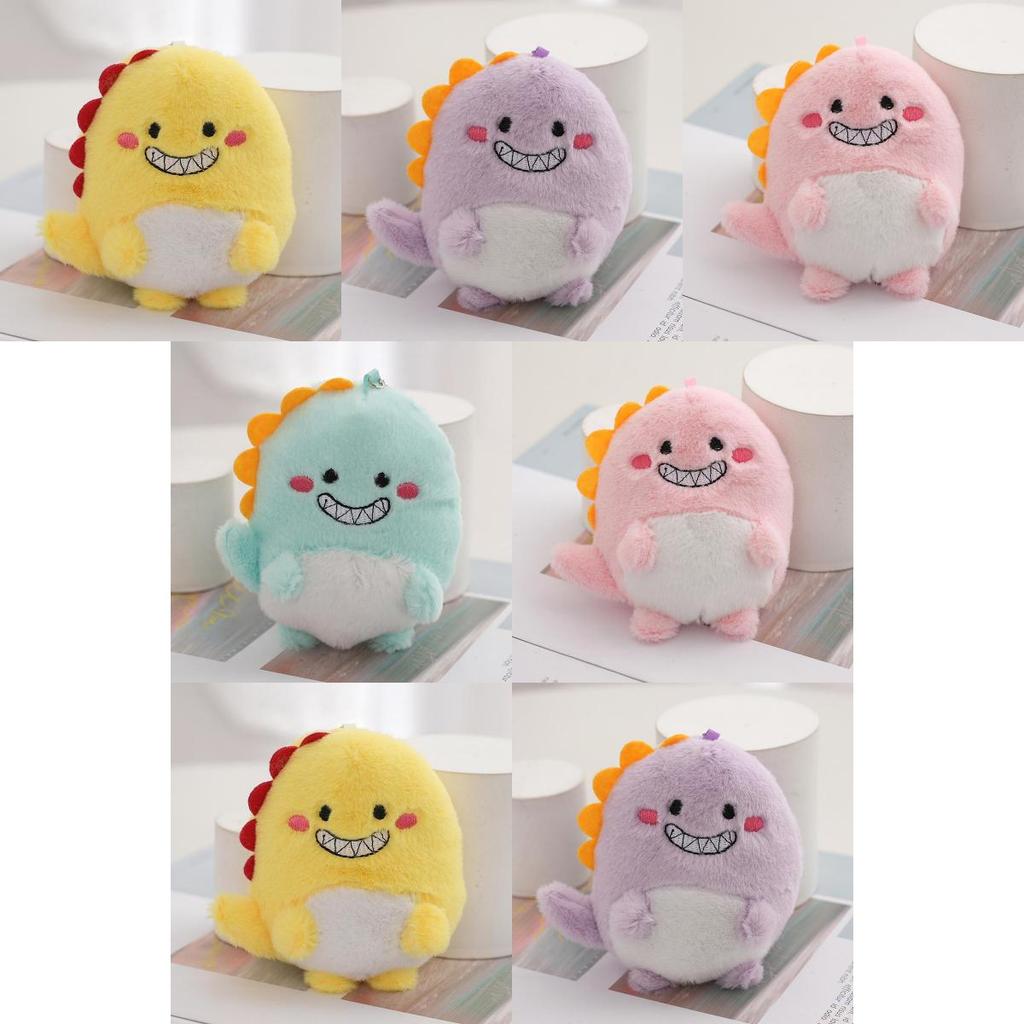 Adorable Cartoon Dinosaur Plush Keychain Cute Bag Decoration Stuffed Dinosaur Gift Wholesale
