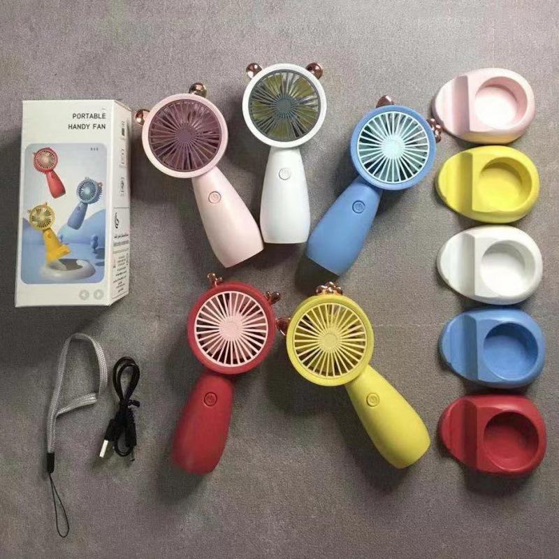 USB Handheld Small Electric Fan Summer Mini Desktop Office Mute Charging Portable Electric Fan!