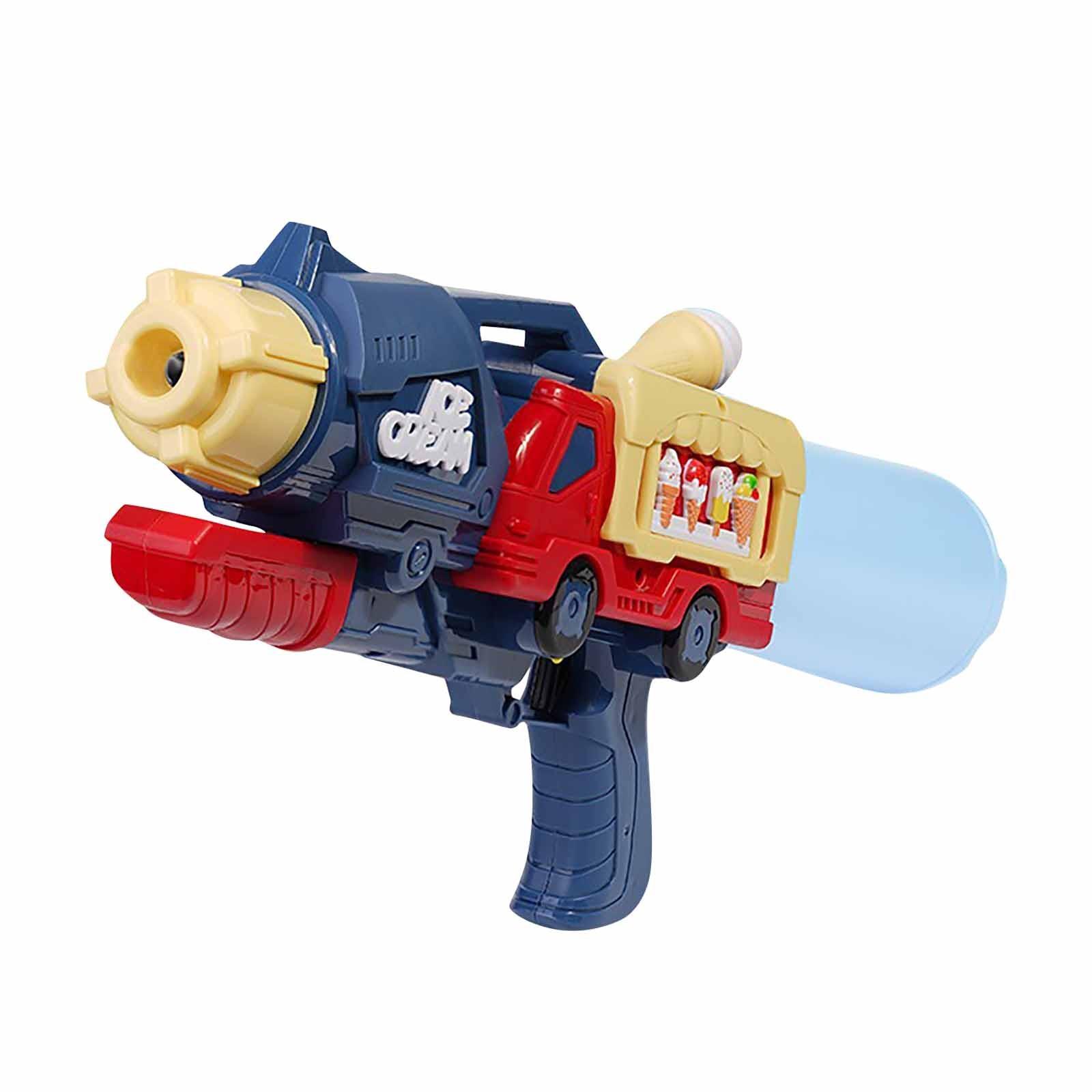 

Водитель мороженого тянет надувные водяные пистолеты, водную игрушку для детей, мальчиков и девочек One Size синий