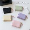 2026 Brand Designer Pink Women Bag Cute Short Lady Wallet Cardholder Multifunction Famale Card Bag Pretty Bow Leather Money Clip