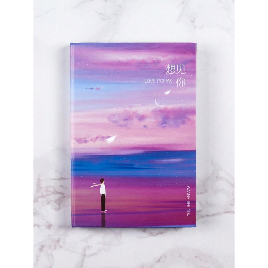 Dreamy Hardcover Journal - Hand-Drawn Illustrations, Thickened Blank Pages for Writing & Sketching, Perfect Notebook Gift
