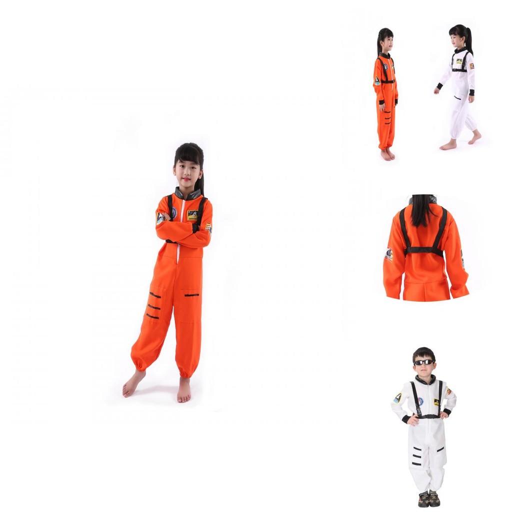 Astronaut Cosplay Costume For Kids Polyester Suit With Space Suit Design For Halloween Parties
