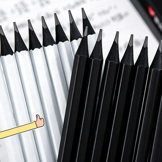 12Pcs 2B HB Wood Pencils for Drawing And Writing Hexagonal Grip Smooth Sharpening Pencil for Students And Artists Exam And Sketching Pencils