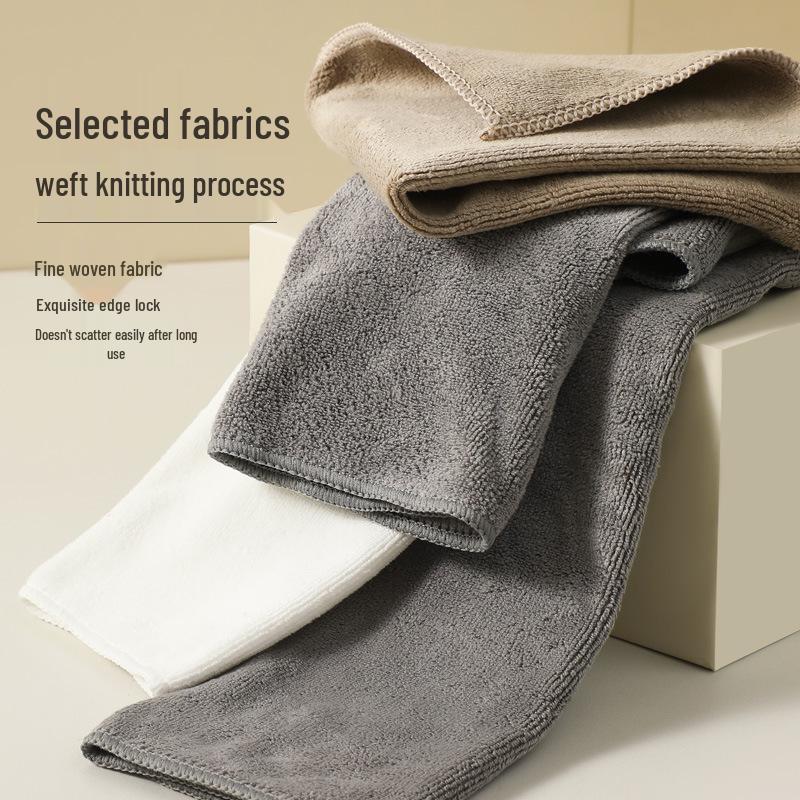 Absorbent Microfiber Kitchen Towel & Thick Scouring Pad