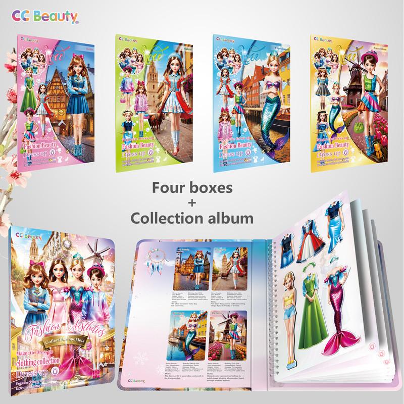 Magnetic Up Dress Toys Magnet Paper Princess Girl Toddler Travel Activities