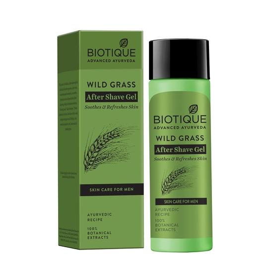 

Biotique Bio Wild Grass Успокаивающий гель после бритья для мужчин, 120 мл