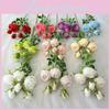 Mini Flower Artificial Rose Wedding Hotel Restaurant Desktop Ornament Decoration