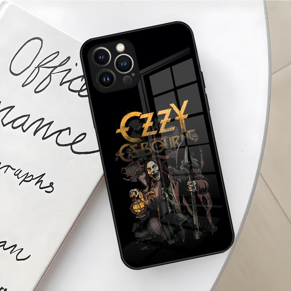Rock Band O-Ozzy Osbourne Phone Case for Iphone 16 15 14 12 11 13 Pro Max Mini X Xr Xs Se 8 Puls Glass Cover
