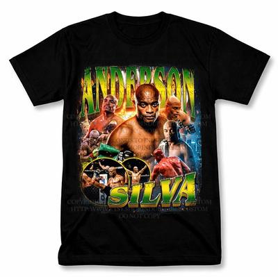 Anderson Silva UFC Graphic T Shirt Vintage Style MMA Tee