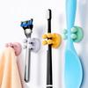 Self Adhesive Silicone Hook Bathroom Razor Holder Storage Hook Wall Shaving Shaver Shelf Toothbrush Holders Organization