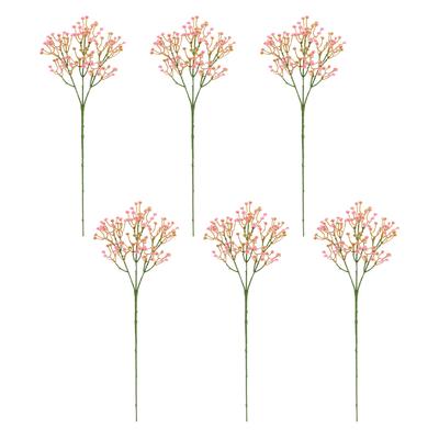 6x White Faux Flowers With Realistic Appearance For Versatile Artificial Christmas Flowers Foliage