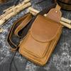 Luxury Designer Men's Leather Chest Bag Real Cowhide Men's Chest Packs Crossbody Male Bag Single Shoulder Bag Man Popular 2026