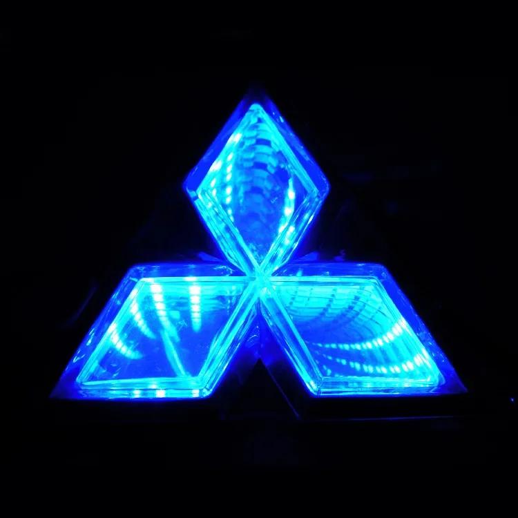 Auto Front 3D LED Licht Emblem Abzeichen für Mitsubishi Outlander Eclipse Lancer 9 10 ASX L200 Colt Pajero Auto Außen Zubehör