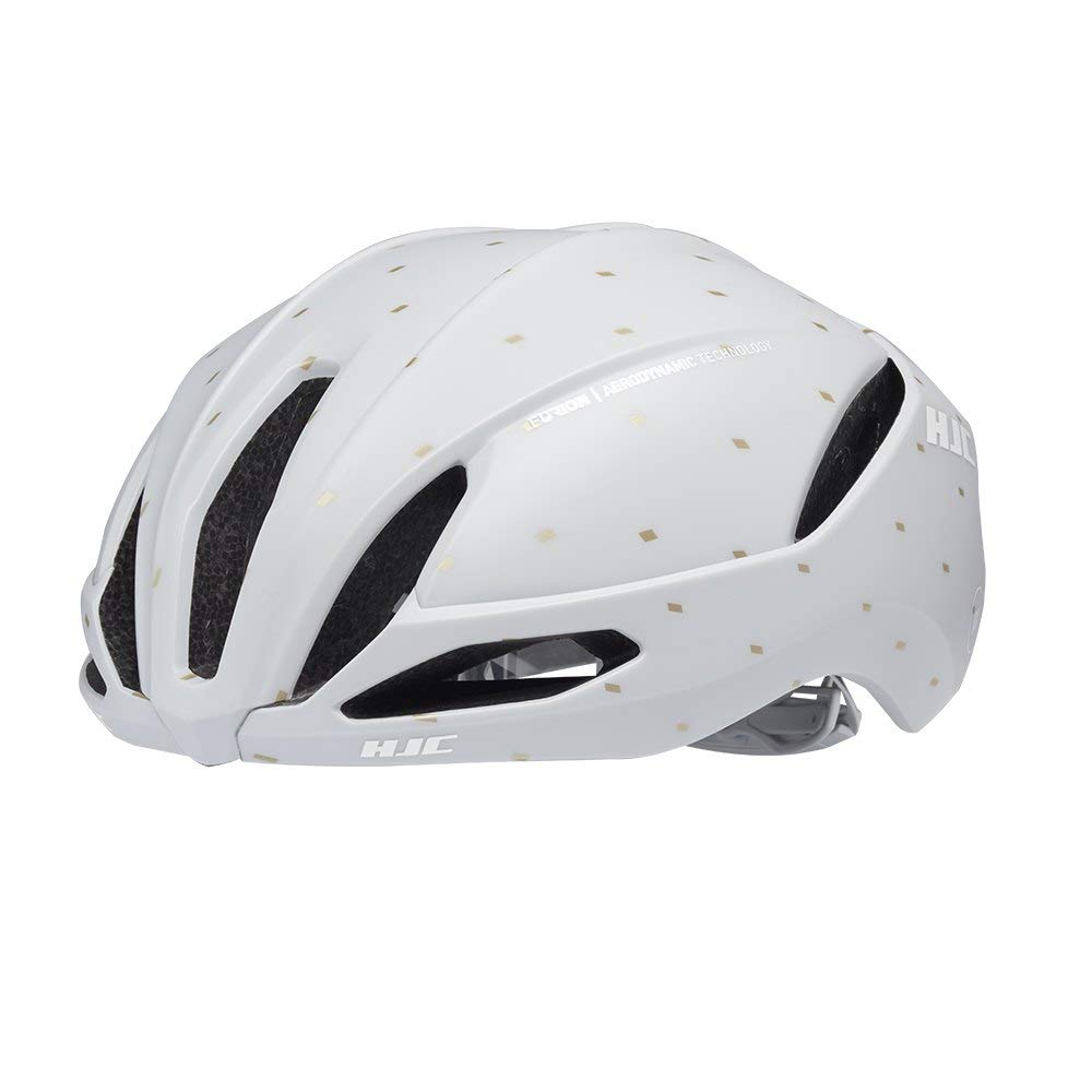

HJC Bicycle Helmet FURION Road Bike Helmet Breathable Lightweight OFF WHITE [JCF Certified] 2.0 Semi-Aero (MT GOLD, L(58-63cm))