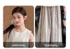 Girls' Summer 2026 Stylish Vest & Wide-Leg Pants Two-Piece Set