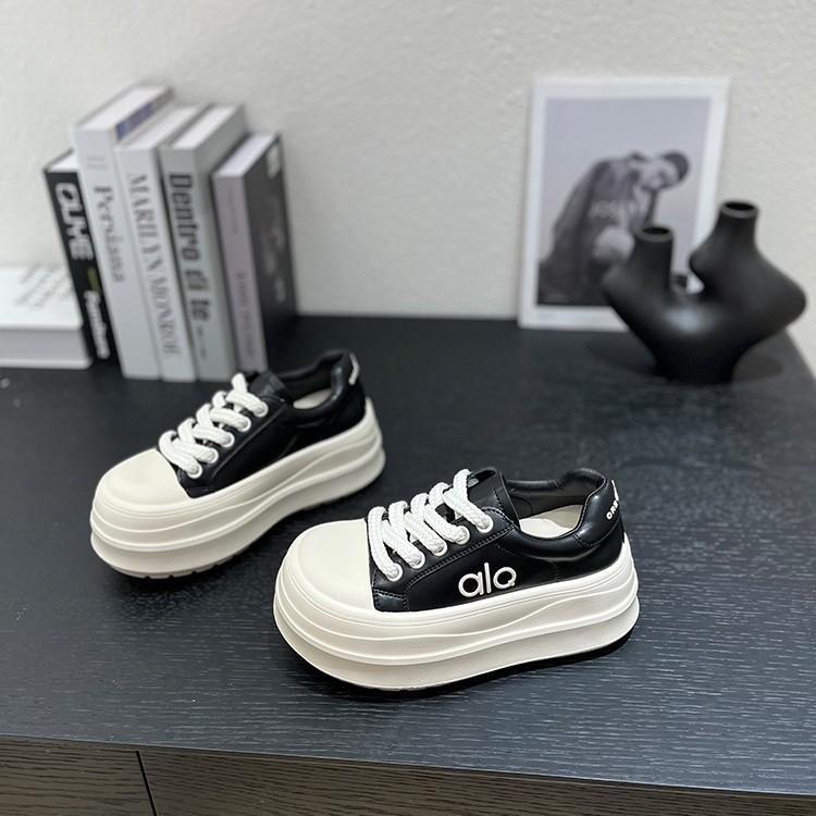 2025 autumn new small 7cm lightweight platform fashion women's casual little white shoes trendy leather muffin shoes