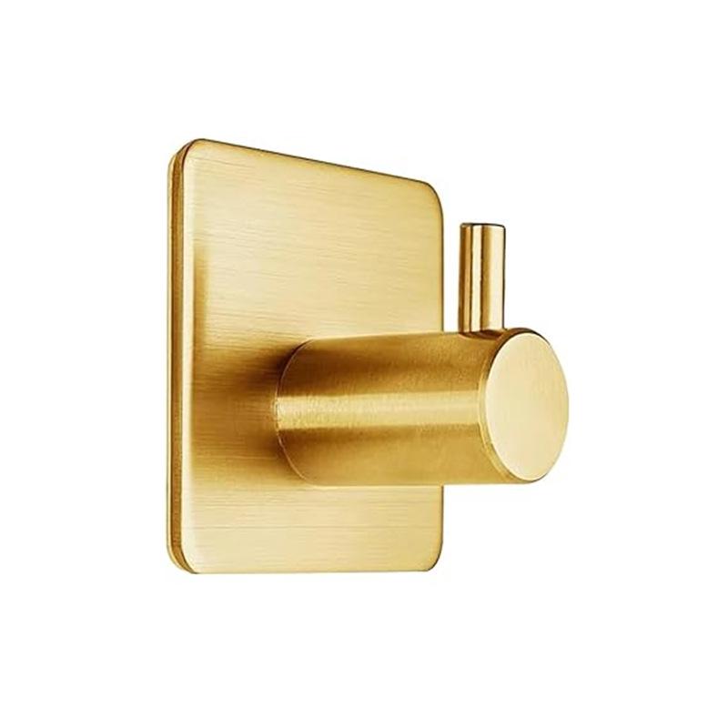 Bohrerfreie Klebe-Kleider- und Huthaken aus Edelstahl für Badezimmer und Tür