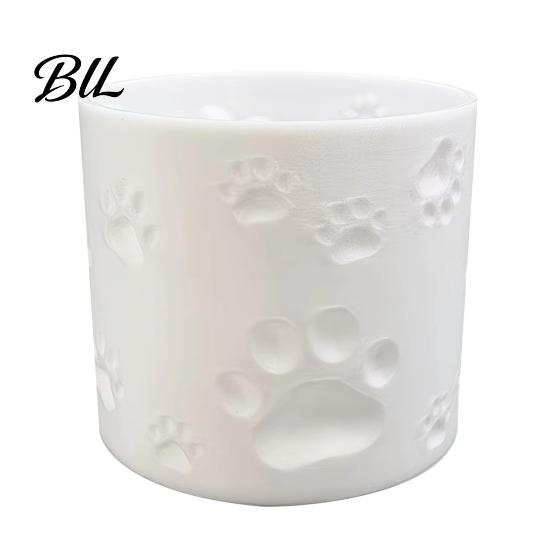 3D Printed Flower Pot Cat Paw Print Pot, Cute Small Plant for Thick Wall Flowerpot Desk, Animal Theme Planter Home Office, Gift Lovers