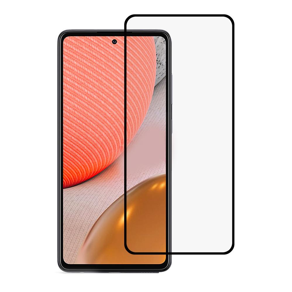 Anti-Explosion Silk Printing Tempered Glass Screen Protector [Full Coverage] [Full Glue] for Samsung Galaxy A72 4G/5G