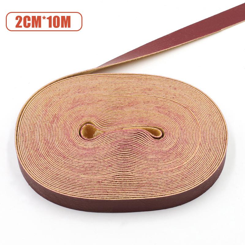 10 Meter 1.5/2cm Wide Durable Sturdy PU Leather Crafts Straps Strips For Leathercrafts Accessory Belt Handle Crafts Making