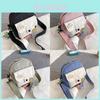 Bolso Cruzado Pequeño de Lona Para Mujer Con Bolsillo Para Móvil Y Diseño Color Block Para Uso Diario