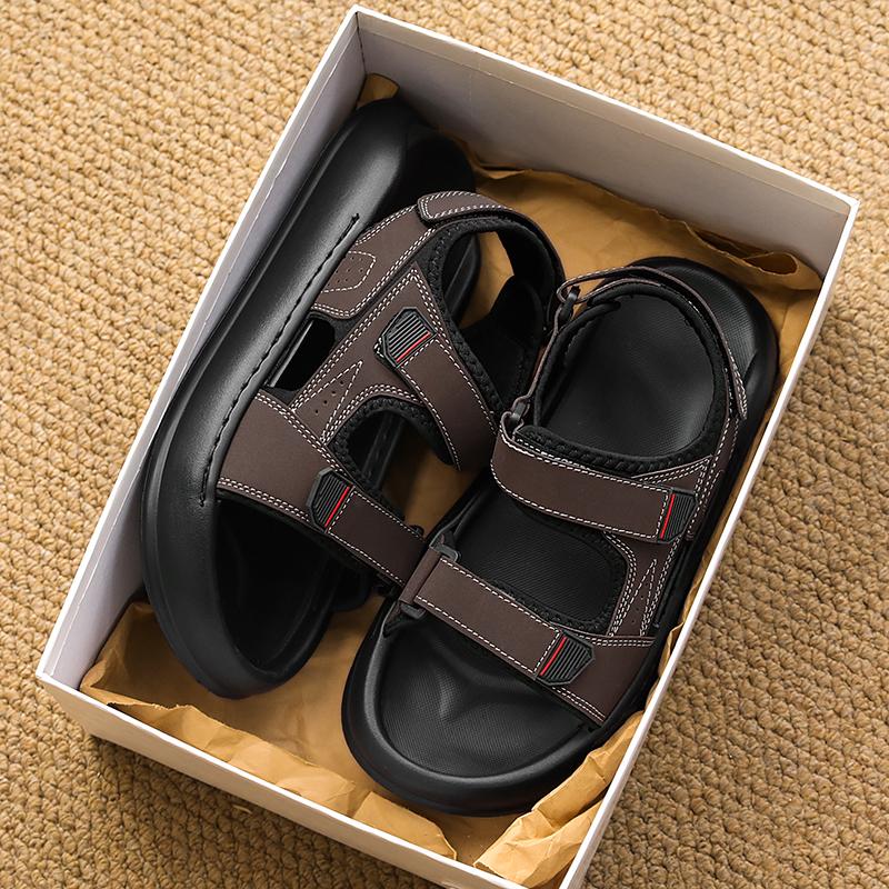 Fashion CYYTL Mens Summer Sandals Casual Shoes Beach Sneakers Outdoor Walking Comfort Luxury Designer Fashion Sport Breathable Leather