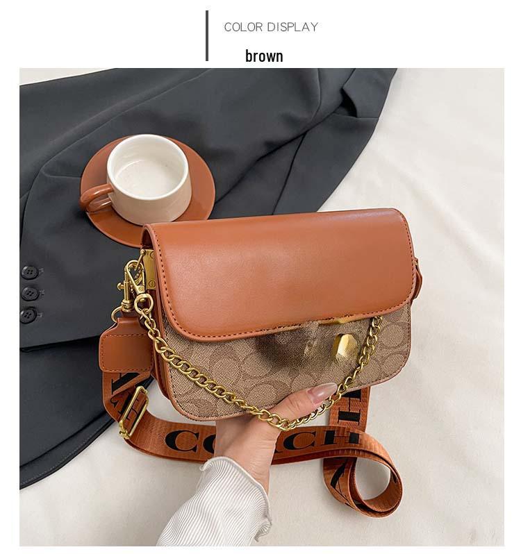 Damen 2025 Stilvolle High-End Kleine Quadratische Umhängetasche mit Vielseitigem Druck