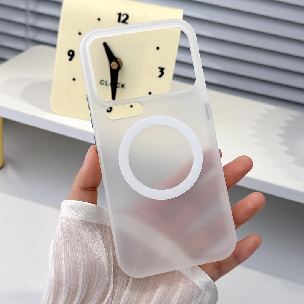 Xiaomi 17Promax & VIVO X300 Semi-transparent Magnetic Phone Case, Frosted Skin-feel, Find X9 Cover.