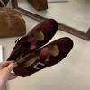 Fashion IPPEUM Women Mary Janes Shoes Ballet Flats Buckle Red Dress Ballerinas Zapatos Mujer