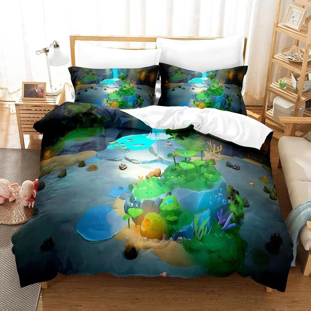 

Comforter 3D Printing Game Bed S Fae Farm Bedding Set Single Twin Full Queen King Size Bed Set Adult Kid Bedroom S Comforter (quilt)-EU Single(135*200cm)3pcs
