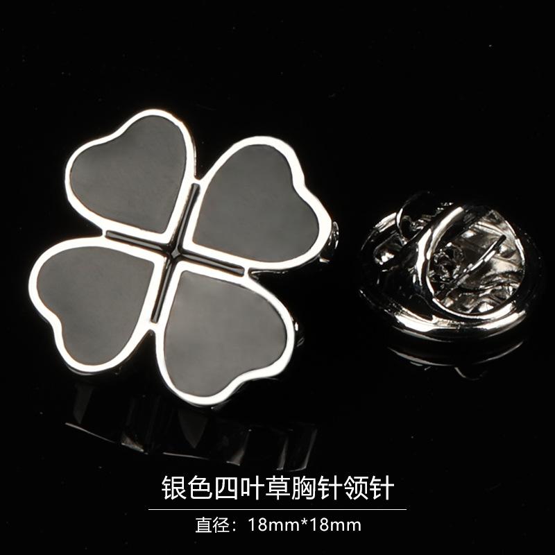 Gift Box Men'S Fashion Temperament Crystal Brooch Collar Pin Suit Brooch Collar Pin Trend Corsage