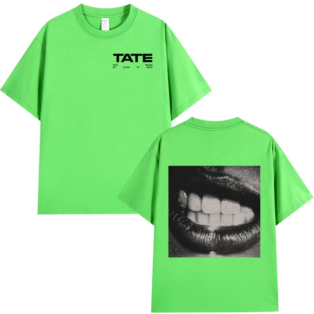 

Тейт Макрей Так близько до чого 2025 Новий альбом Мерч Футболка Чоловіча Жіноча Повсякденна Бавовняна Футболка з коротким рукавом Футболка Хараджуку Подарунок для фаната XL