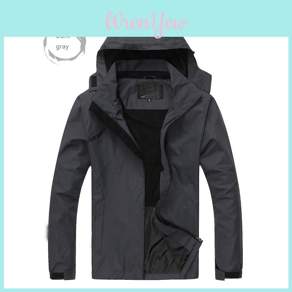 Premium Quality Thin Outdoor Men's Large Size Hooded Windproof Waterproof Jacket
