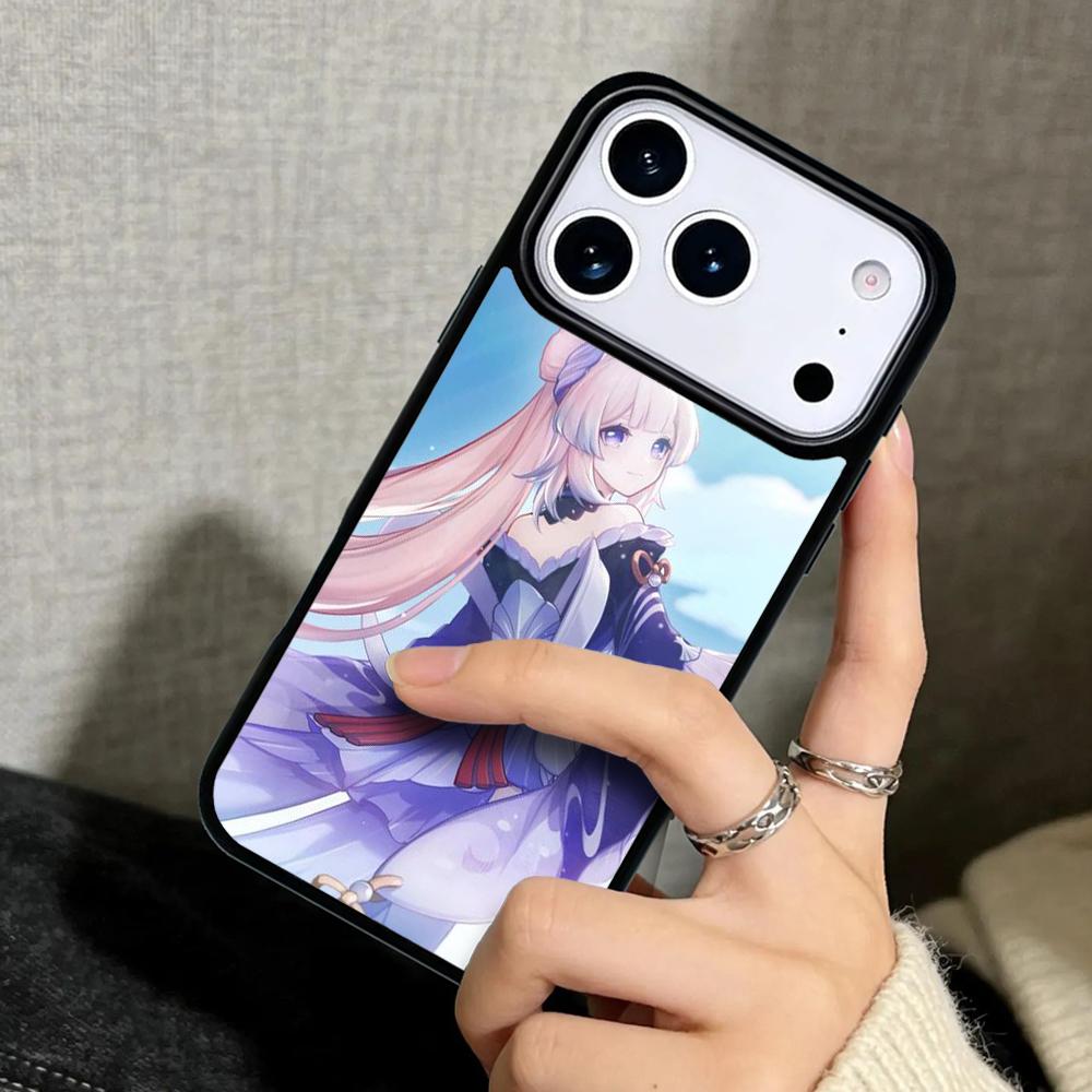 Capa Case for iPhone 17 Air 16 Pro Max 15 Plus 11 13 Mini 14 12 Back Phone Cover Sangonomiya Kokomi Genshin Impact