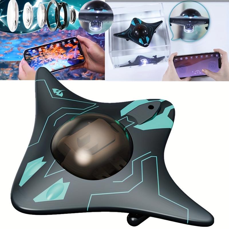 

Мини-лодка на радиоуправлении с Wi-Fi и подводной камерой Live Зарядка через USB Подходит для детей с мигающим светом Приключение для детей от 8 до 12 лет