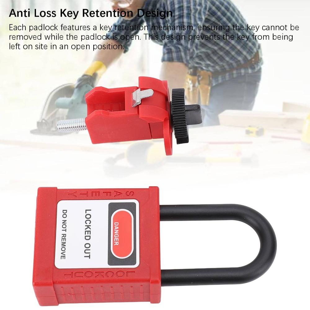 Insulated Circuit Breaker Lockout Device Durable Electrical Lockout Tagout Kit Outdoor