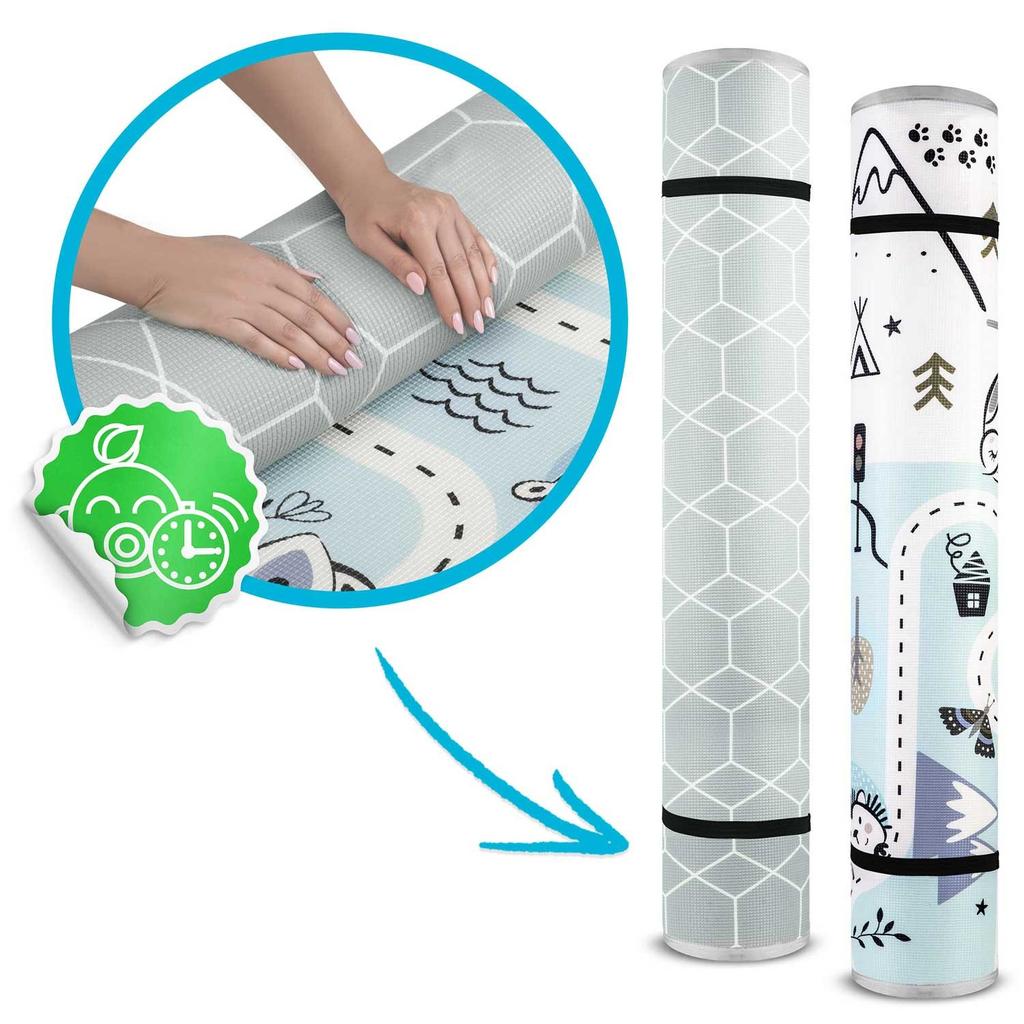 Educational Foam Roll Mat 180 X 150 X 1.5 Cm Nukido Nk-342