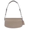 Leather Handbag, Shoulder Bag Medium Women's Gray CT770-SVST