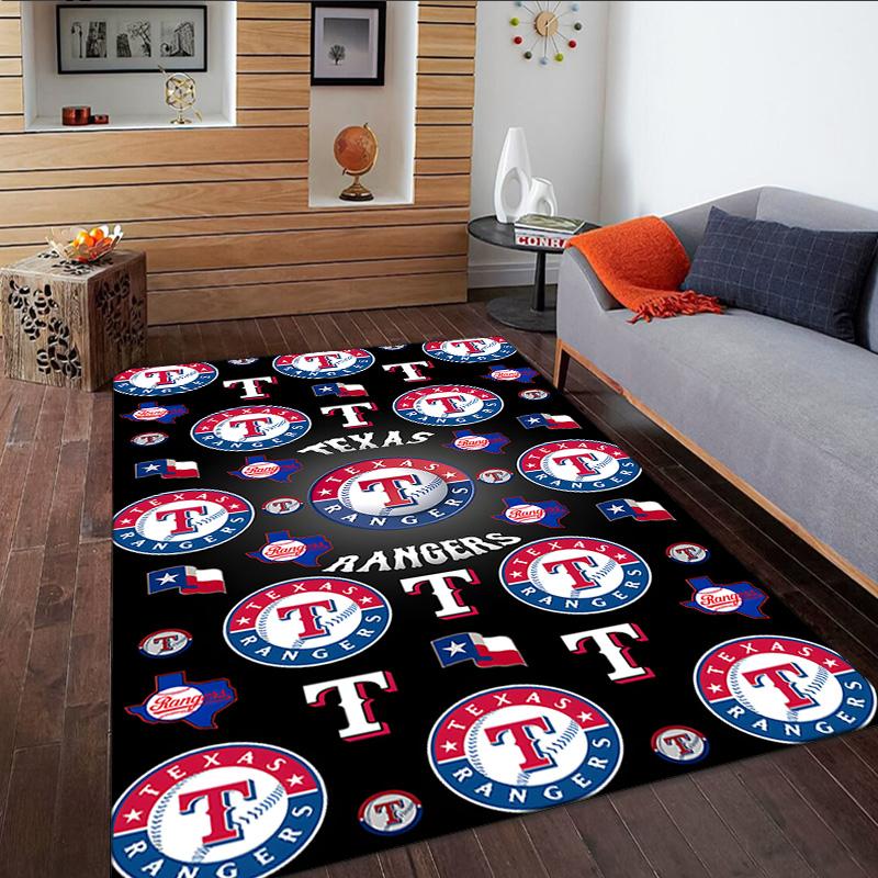 Texas Baseball Carpet, Kitchen Rugs, Yoga Mat, Non-Slip Mats, Rug for Bathroom, Living Room Bedroom, Camping Rugs Christmas Gift