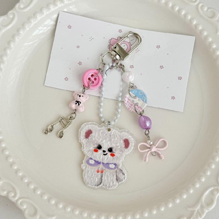 Secure Alloy Keychain For Office And Outdoor Activities Rustproof Bear Decoration Multi Purpose Jewelry Gift Travel