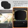 2PCS Rear Car Window Shades for Side Window,17.13x13.86 Car Windows Shade for Baby in Cars with Static Cling Design to Block Sunlight,Essential Side