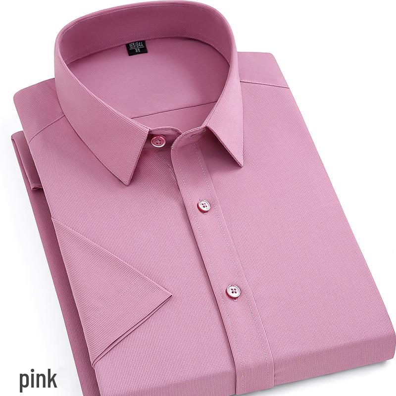 Bamboo Fiber Iron-Free Long Sleeve Korean Style Casual Men's Shirt