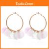 Colorful Flower Sequin Earrings In Alloy For Trendy And Creative Style
