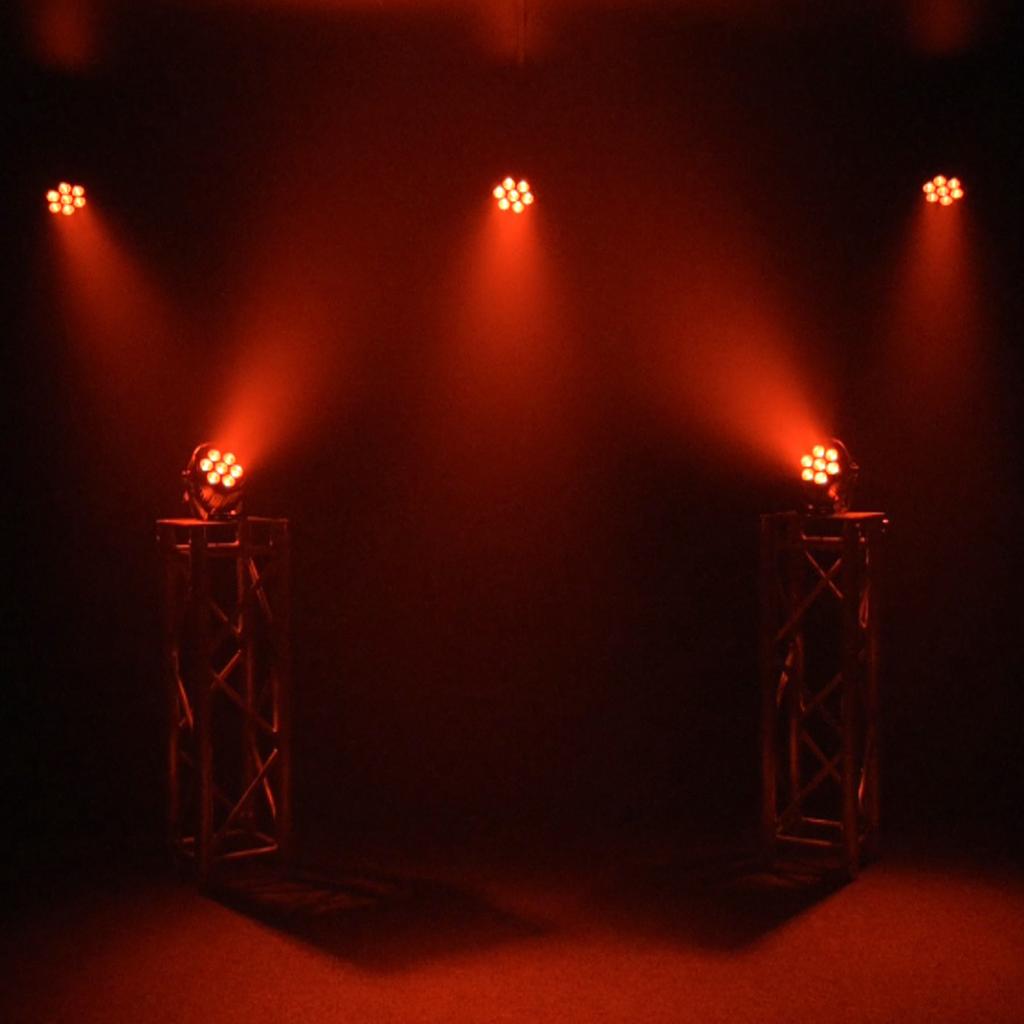 Light4Me Black Par 7X10W Rgbwa Led Mocny Lekki