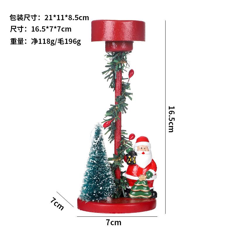 Christmas Decorations, Santa Claus, Snowman, Reindeer, Candle Holder Ornaments, Party Table Decorations, Holiday Gifts