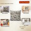 2D Floral Embossed Pattern Throw Pillow Covers Pattern Cushion Cover Suitable For Sofa Bedroom Car Pillow Cover