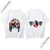 Happy Fashion Tshirt La Line Mens and Womens Style Street Tshirt Crewneck Casual Top Fashion Street Camisetas